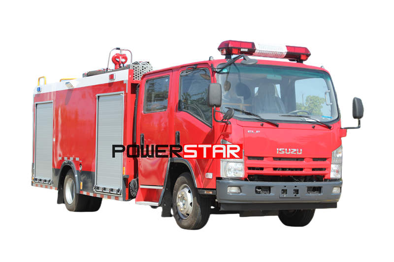 How to properly use Isuzu 700P fire fighting truck