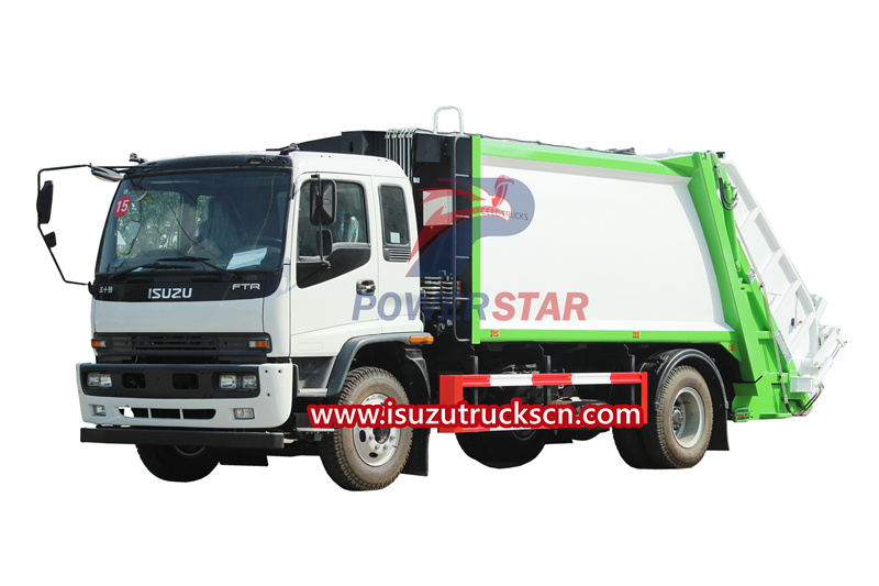 How to use Isuzu FTR garbage compactor truck