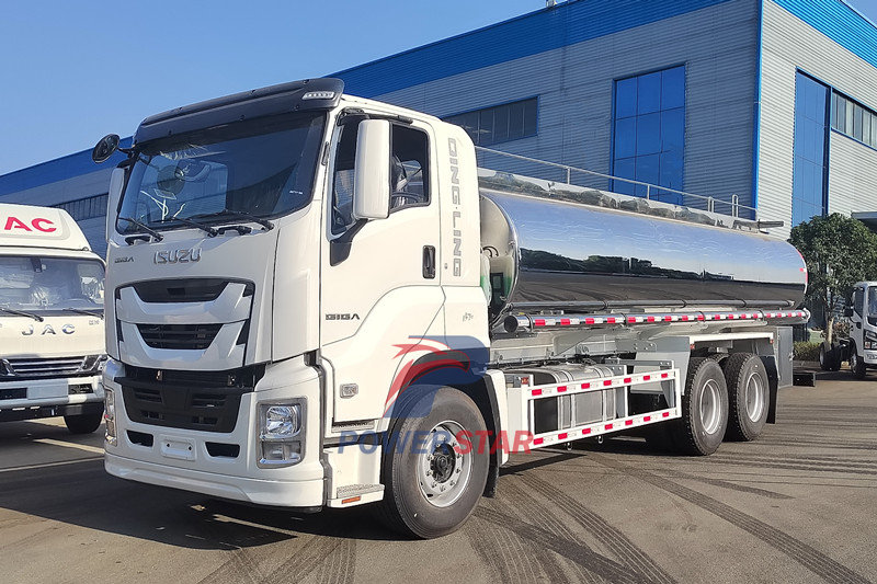 Isuzu 6x4 GIGA food-grade stainless steel potable water truck are export to Philippine