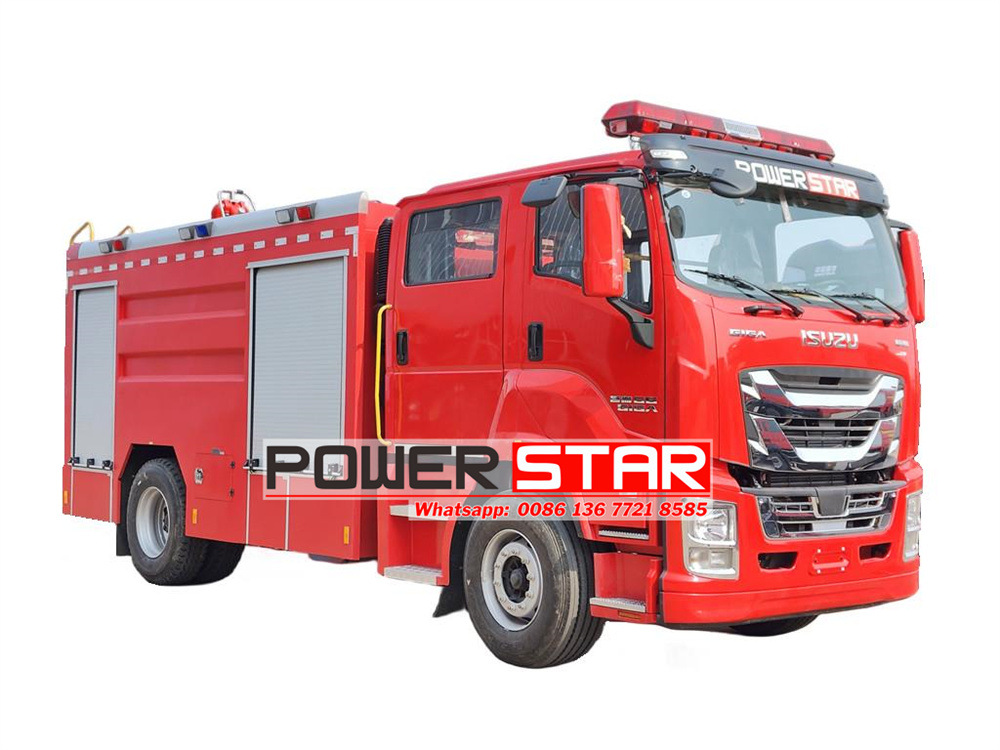 ISUZU GIGA 4000L Water & 200L Foam Fire Truck Manual