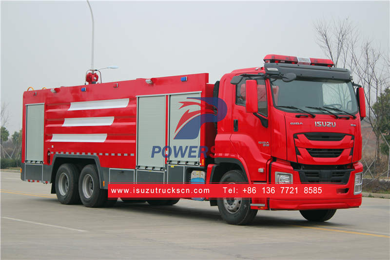 How to preperly use isuzu water fire truck?