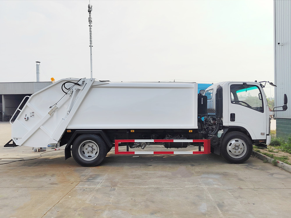 What is the material for back loader garbage truck?