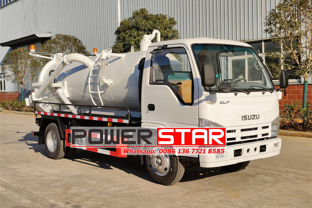 How to use ISUZU 4000L sewer vacuum truck