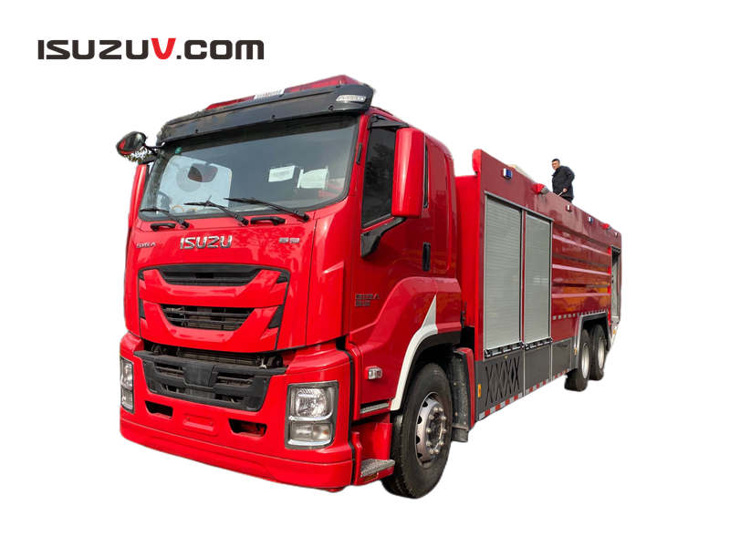 Dry Powder System Operation Instruction for Isuzu FVZ fire fighting truck