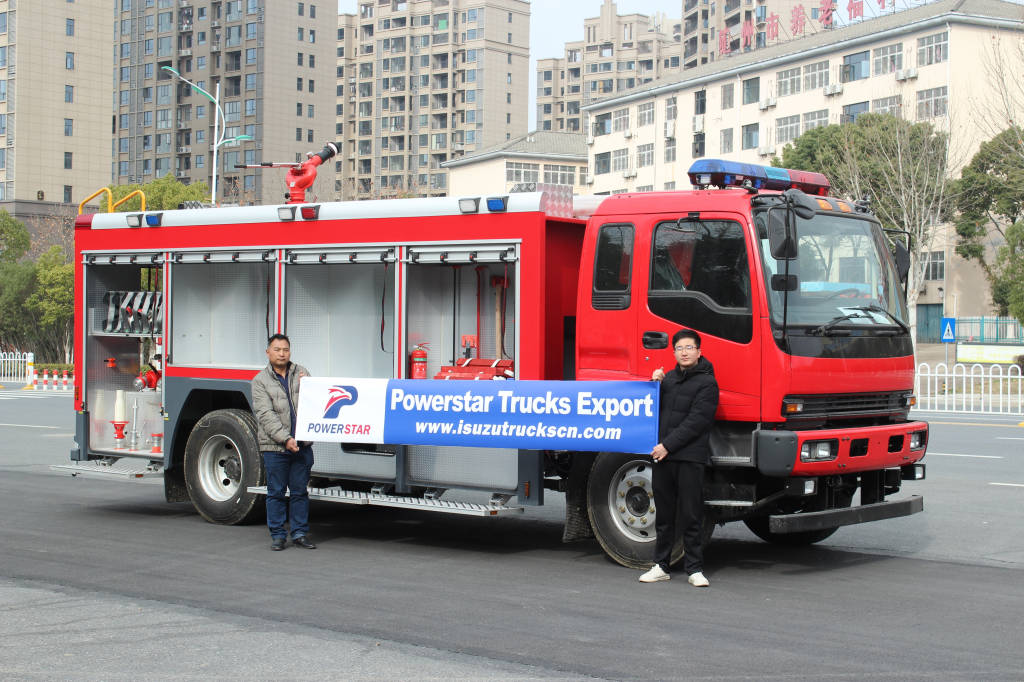 Isuzu FVR foam fire truck was successfully shipped to the Philippines