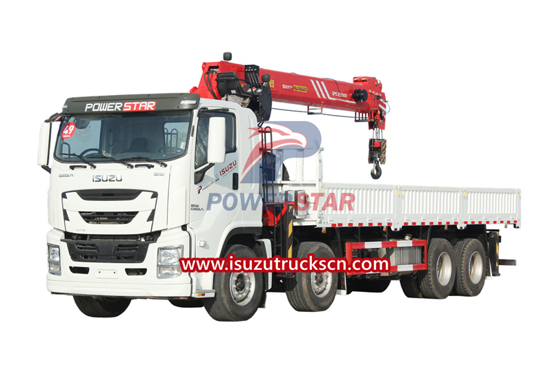 The easy way to operate Isuzu GIGA truck mounted 16 T palfinger crane