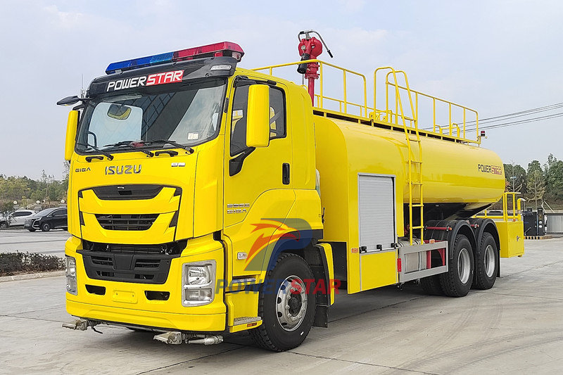 ISUZU GIGA 6x4 Fire Water tank truck are export to Nigeria