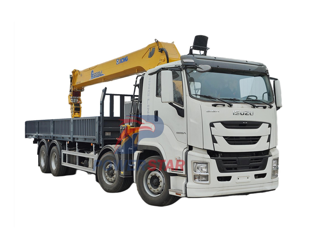 Why choose ISUZU GIGA 8X4 20tons boom crane truck?